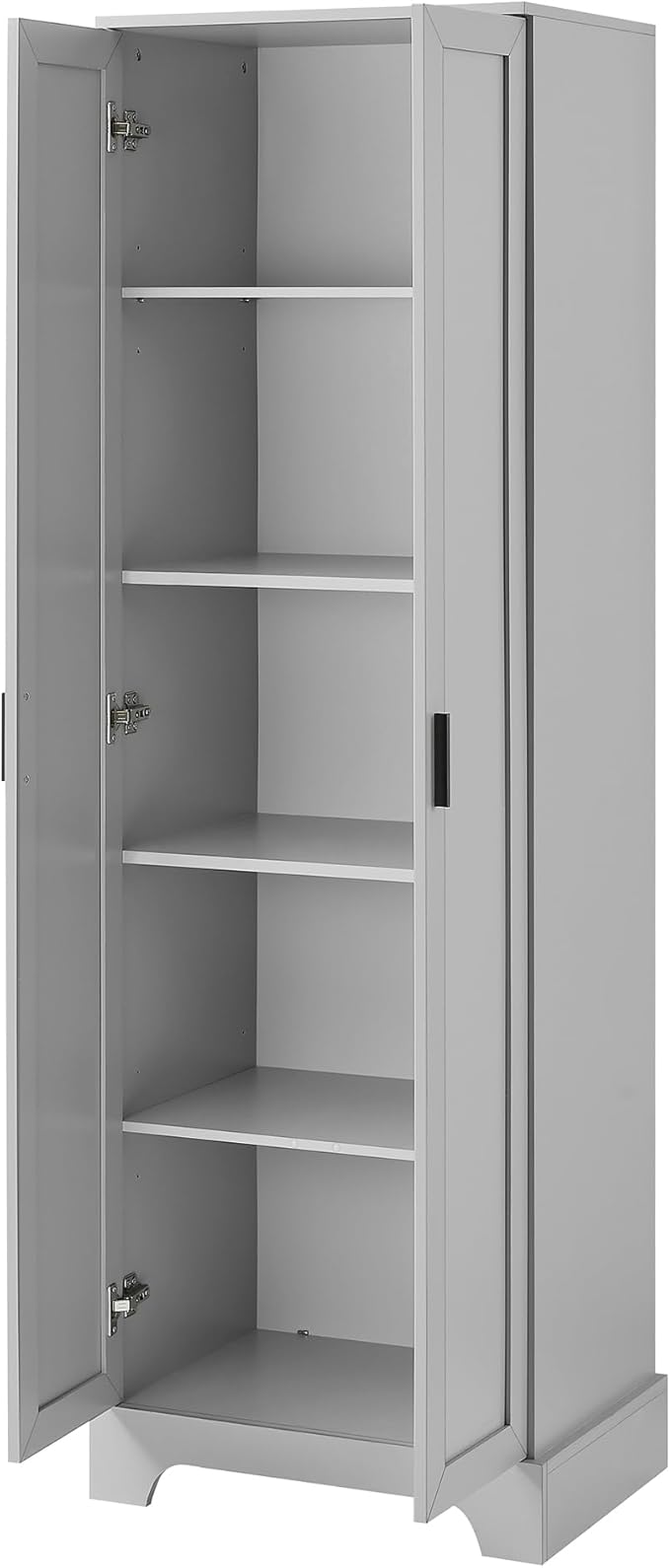 Favfurish 70" Tall Bathroom Storage Cabinet with Doors,Modern Linen Cabinets w/Adjustable Shelves & Anti-Tipping Device,Easy Assembly,Freestanding Organizer for Dining Room,Kitchen,Office,Grey