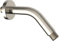 Aquaiaw Only Produce and Sell Solid Brass Shower Arms. Aquaiaw Shower Arm and O-Ring Flange, 6 inch, Solid Brass, Round, Both 1/2 NPT Tapered Threads, PVD Brushed Nickel Wall Mount Shower Head Arm
