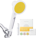 SecondShower Filtered Shower Hand for Hard Water | Clinically Proven for Skin Health, NSF Certified 99.9% Chlorine Removal, SPA Grade High Pressure, Korean Beauty Secret Natural Filter (Citrus Yellow)