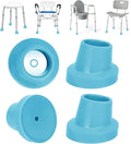 supregear Replacement Feet for Shower Chair Bath Seat, 1-1/8" I.D. Slope Rubber Feet Pad for Shower Stools Transfer Bench Non-Slip Extreme Grip Tub Transfer Benches Suction Cup Feet, 4PK