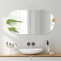 VASUHOME Frameless Bathroom Mirror, 24 x 47 Inch Wall Vanity Mirror, Large Wall Mounted Mirrors for Bathroom, Living Room, Bedroom