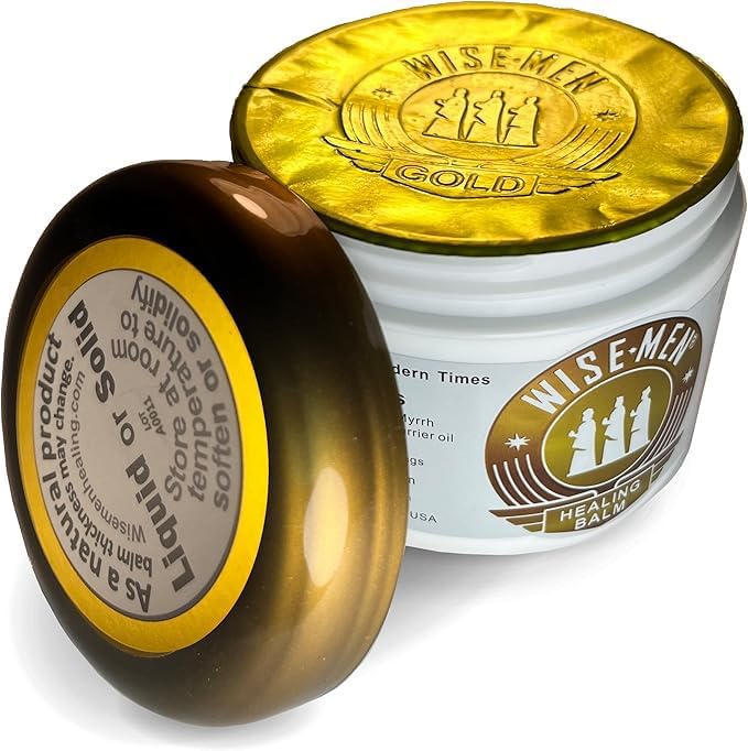 Wise Men Healing Balm with Myrrh and Frankincense Essential Oils with Soothing Relief for Nerve and Joint Massage.