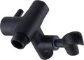 G-Promise Solid Metal Shower Arm Diverter with Holder for Hand Held Showerhead and Fixed Spray Head, G 1/2 3-Way Bathroom Universal Diverter System Replacement Part (Matte Black)