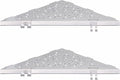 Shower Corner Shelf with 4 Hooks,No-Drill 10" Brushed Nickel 304 Stainless Steel Recessed Shelves for Bathroom Tile Walls,2-Pack