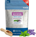 Back Soothing Bath Salt 128 Ounces (8 Lbs) USP Grade Epsom Salt with Natural Peppermint and Lavender Essential Oils Plus Vitamin C Made with Natural Ingredients