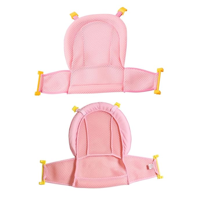 Baby Bath Seat Support Net Bathtub Shower Mesh Non Slip Adjustable for Newborn Infant
