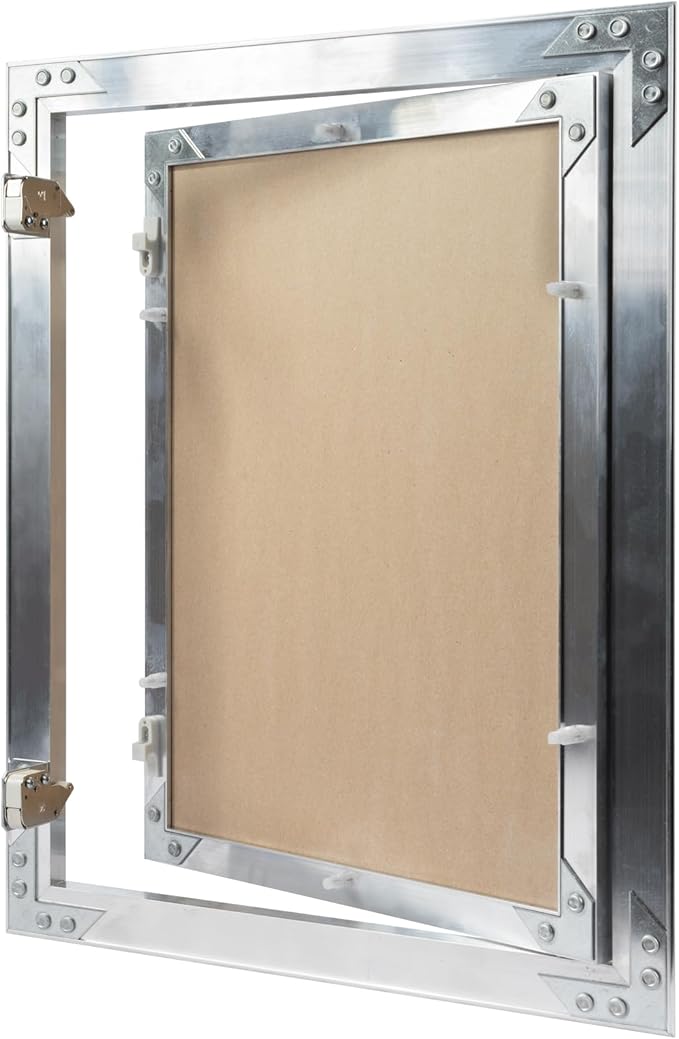 12" x 16" Inch Aluminum Drywall Access Panel - Service Shaft Door - Plumbing, Electricity, Heating, Alarm Wall Inspection hatch for Drywall - Bathroom Service Access Hole Cover