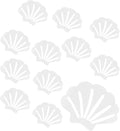 Clear Bathtub Stickers Non Slip, Shell Shaped Tubs Safety Shower Treads, Adhesive Sticker for Bathroom Bathtub, Shower Floor(12Pcs)