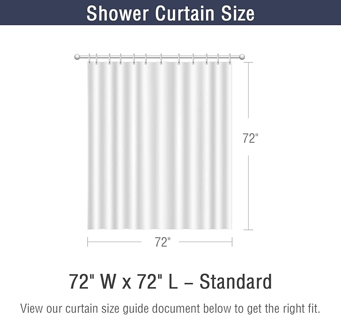 Gibelle Blue Shower Curtain for Bathroom, Waffle Weave Textured Ombre Fabric Shower Curtain Set with Hooks, Water Repellent, Machine Washable, 72 x 72