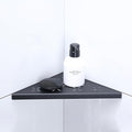 12" Corner Shower Shelf, 1-Pack Shower Shelves SUS304 Stainless Steel Bathroom Shelves for Tile Walls, Recessed Corner Shelf Organizer Rack, No Drilling (Matte Black)