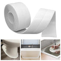 Caulk Tape Bath & Kitchen Self Adhesive Caulking Tape Waterproof, Toilet Caulk Strip Bathtub Sealing Strip Shower Bathroom Tape Sealant, Traditional Caulking Replacement (White, 1.5" x10.5Ft)
