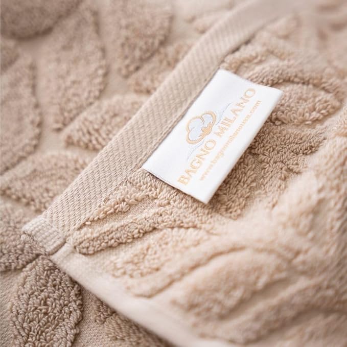Turkish Cotton Ultra-Soft Plush Absorbent Quick Dry Bathroom Towel Set, Made in Turkey (Sand Beige, Bath Sheet)