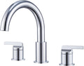 SITGES Chrome High-Arc Bathtub Faucet,Solid Brass,2-Handle Deck Mount Tub Faucet,3-Hole Roman Bath Tub Faucet Set with Valve