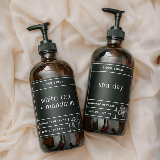 River Birch Palo Santo Scented Natural Hand Soap Refill - Handmade Moisturizing Hand Wash Luxury Scented Hydrating Soap - Vegan and Non-Toxic - 32 Fl Oz
