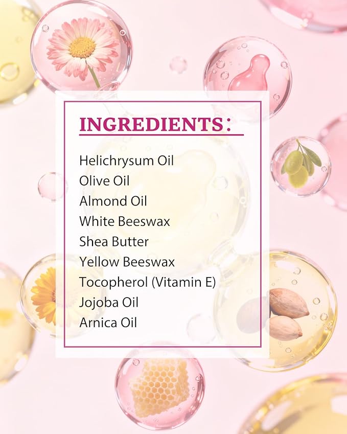 Helichrysum Multipurpose Balm - Natural Soothing Hydrating Salve with Helichrysum Oil for Thin, Fragile, B-ruised & Aging Skin | Moisturizes & Revitalizes Body & Face - 120G/4OZ
