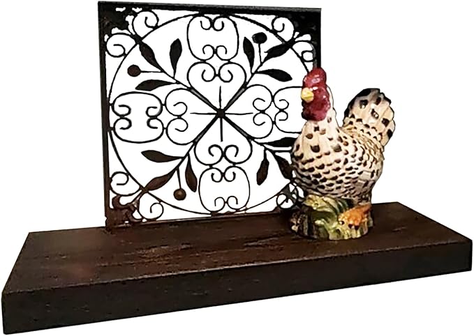 joelsantiques 24 Inch Wooden Floating Shelves for Wall - 24x10x2 in - Made of Natural Wood - Long Heavy Duty Rustic Wall Shelves for Bedroom - Perfect for Living Room, Kitchen - Mocha