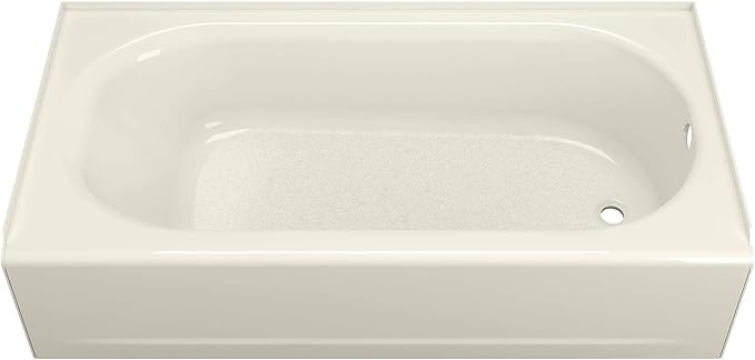 American Standard 2391202.222 Princeton 60 in. x 30 in. Americast Apron-Front Bathtub with Right Hand Drain, Linen