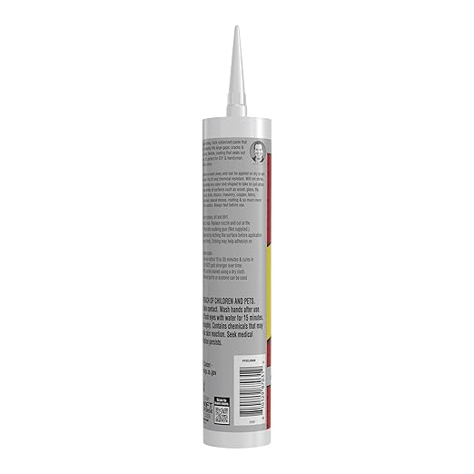 Flex Paste, Waterproof Paintable Putty, Spackle Sealant, Fill Gaps Cracks Holes - Block Out Water and Air - UV Resistant - Walls, Drywall, EPDM, Concrete, Roof, RV Repairs, Clear, Cartridge