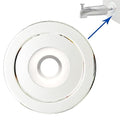 1/4" Spacer for Tub Spout, Flange Trim Ring for Bath Faucet, Eschutcheon Cover Plate for Spigot with Split PVC Blocking Water, Shower Pipe Remodeling Sealer (304SUS-Chrome)