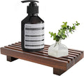 Small Kitchen Sink Soap Tray for Counter Soap Dish Dispenser Holder Wooden Risers Stand for Bathroom Decor Farmhouse Wood Pedestal Kitchen Accessories Countertop Vanity Counter Decorative Tray