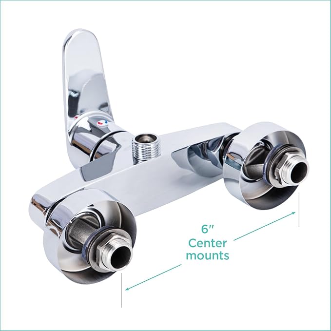 Lever Faucet for Grooming Tubs with 6" Center Mounts Compatible Walk-in Tubs, Ideal for Dog Nail Trimmers, Kitchen Essentials, and Kitchen Gadgets