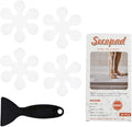 Bathtub Stickers Non-Slip, 12 PCS White Safety Shower Treads Adhesive Appliques with Premium Scraper