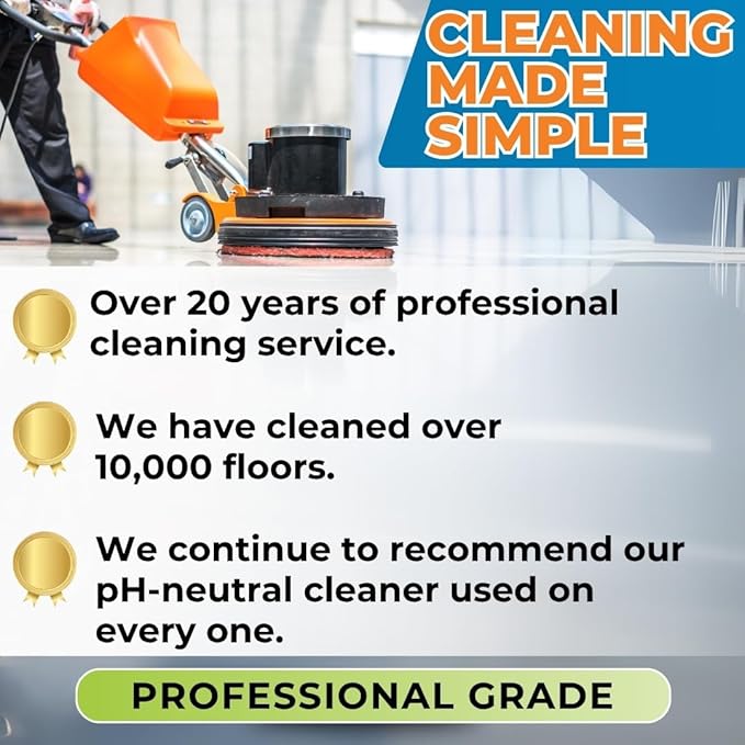 PH-Neutral Floor Cleaner – Safe for Tile, Stone & Marble – Daily Mopping and Routine Floor Cleaning – Professional Grade Formula