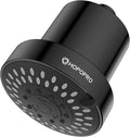 Filtered Shower Head with 5 Modes, HOPOPRO High Pressure Showerhead with Filter, 2-In-1 Fixed Showerhead Filter for Hard Water, Remove 99% Chlorine, Improves Skin Hair Condition (4 Inch Matte Black)