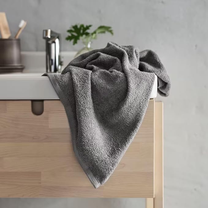 Delara 100% Organic Cotton Towels 650 GSM Plush Feather Touch Quick Dry Bath Towel, Pack of 12 GOTS Certified, Oeko-Tex Green Certified, Organic Cotton Bath Towel, 30"X58"