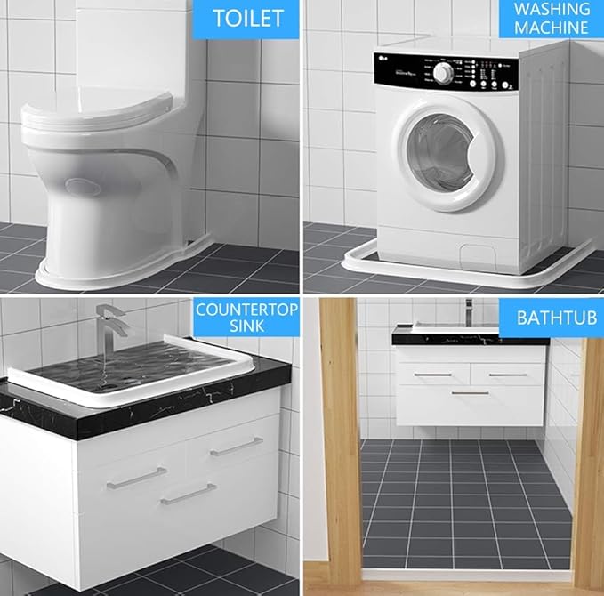 Duzzy 67 Inch Collapsible Shower Threshold Water Dam, Ideal for Wheelchair Accessible, Suitable for Accessibility ADA Handicap Showers
