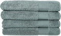 Hencely Premium Bath Towel Set of 4-28x58 Inches - High Absorbency, Quick Drying - 100% Soft Turkish Cotton Towels - Ideal for Home, Bathroom, Hotel, Spa, and Gym - Dark Green