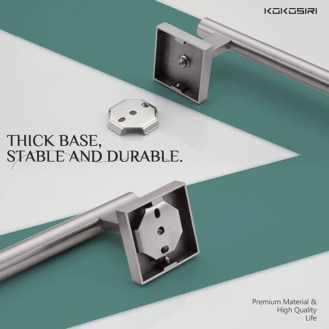 KOKOSIRI Towel Holder Bathroom Accessory Towel Bar for Bath Kitchen Necklace Holder 32 Inch Brushed Nickel Stainless Steel B4005BR-L32