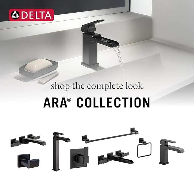 Delta Ara Freestanding Tub Faucet with Hand Held Shower, Chrome Floor Mount Tub Filler, Chrome T4767-FL (Valve Not Included)