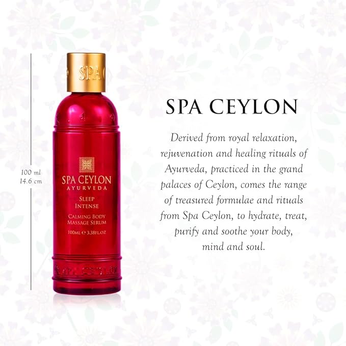SPA CEYLON Sleep Intense Calming Body Massage Serum for Restful Body Ritual | Organic Massage Serum | Ayurveda