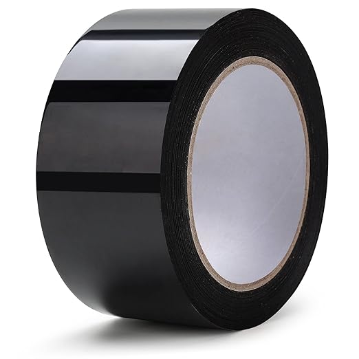 LLPT Caulk Tape Solid Black 2 Inch x 33 Feet Extra Waterproof Heavy Duty Adhesive Caulking Strips for Sink Shower Bathtub Toilet Lavabo Kitchen (BS233)
