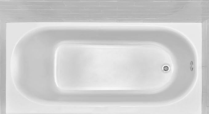 American Standard 2391202.011 Princeton 60 in. x 30 in. Americast Apron-Front Bathtub with Right Hand Drain, Arctic