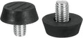 M8x10x22mm(DxLxOD) Screw on Furniture Glide Leveling Feet - 12Pack - Good for Furniture - Adjustable Thread Furniture Levelers - Black