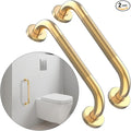 20 Inch Anti Slip Shower Grab Bar Gold, Munzong 2 Pack Bathroom Grab Bar, Knurled Bathroom Balance Bar,Safety Hand Rail Support Handicap Elderly Injury Senior Assist Bath Handle