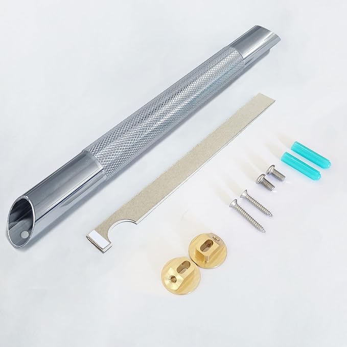 Shower Foot Rest for Shaving Legs Shower Foot Stool- Wall Mounted Bathtub Foot Rest Stainless Steel Foot Rset Bar (Polished Chrome)