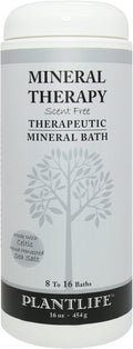 Plantlife Scent Free Therapy Bath Salts - Straight from The Plant Natural Aromatherapy Bath Salts - Balance, Calm, and Release Tension in The Body - Made in California 16 oz