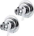 [2 Pack] Suction Cup Shower Head Holder for Elderly, Removeable Showerhead Holder for Minors, Adjustable Hand held Shower Head Holder, No Drilling Bathroom & Bathtub Wall Mount Shower Hanger
