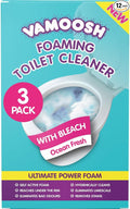Vamoosh 6-in-1 Foaming Toilet Bowl Cleaner | Self-Activating Foam Technology | Stays Active for 10 Minutes | Easy to Use | Removes Stains | Eliminates Limescale & Removes Odor | 100g (Pack of 12)