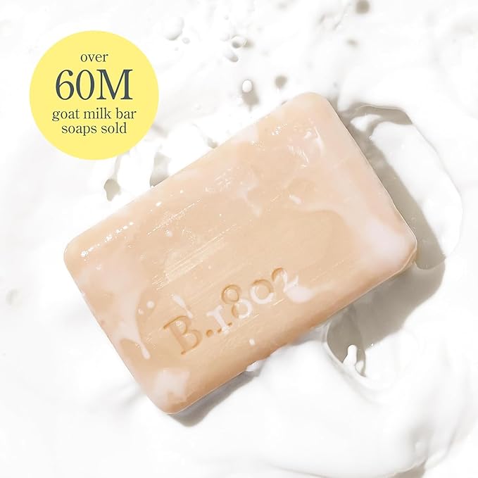 Beekman 1802 Goat Milk Body Soap Bar, Almond Honey Cookie - Scented - 9 oz - Nourishes, Moisturizes & Hydrates - 100% Vegetable Soap with Lactic Acid - Good for Sensitive Skin - Cruelty Free