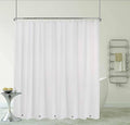 Clawfoot Tub Shower Curtain 108x72 Inch White Liner All Warp Around Extra Wide 24 Metal Hooks with Magnets Heavy Duty Vinyl Bath for Bathroom PEVA Waterproof Pure