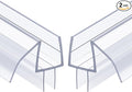 AmazerBath Frameless Shower Door Bottom Seal 39 inch (Set of 2) - Clear, Suitable for 3/8 Inch Glass, Modern Style