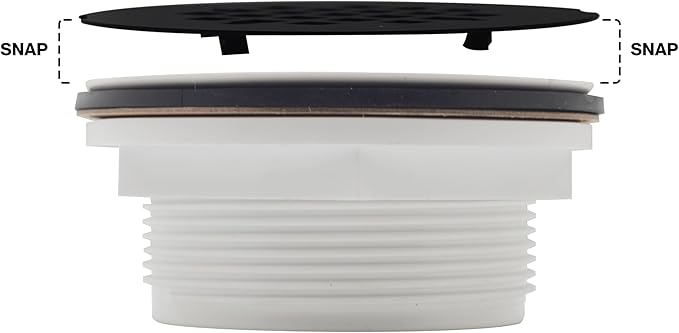 Westbrass SP6036WP-07 60" x 36" 3-Wall Shower Pan with Plastic Center Drain and 4-1/4" Cross Grid Brass Drain Cover, Satin Nickel