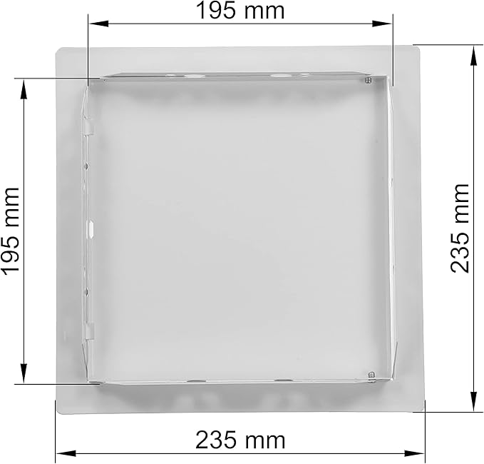 Vent Systems 8'' x 8'' Inch White Metal Access Panel - Easy Access Doors - Access Panel for Drywall, Wall, Electrical and Plumbing Service Door