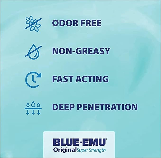BLUE-EMU Original Super Strength Cream, Soothing Muscle & Joint Support, 1 Gallon
