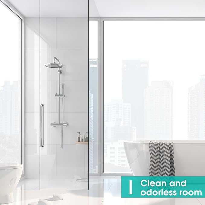 POZIA Clear Frameless Glass Shower Door Bottom Seal | Shower Door Sweep for Leak-Proof, Quick Installation to Create Reliable Water Barrier (1PACK-1/4in-23mm Gap)
