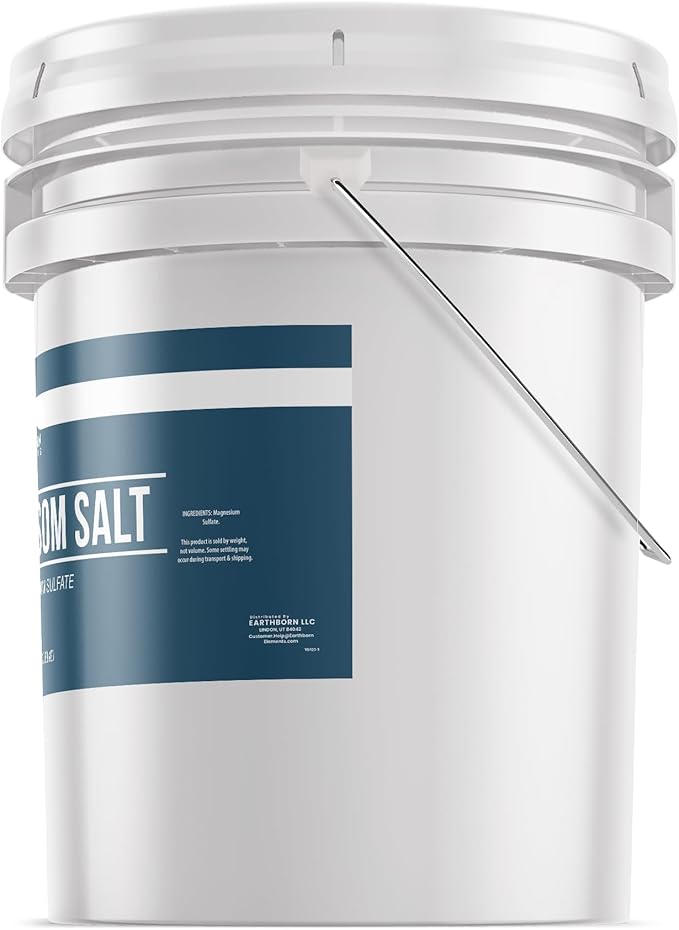 Earthborn Elements Epsom Salt (5 Gallon), Magnesium Sulfate Soaking Solution (624 Ounce)